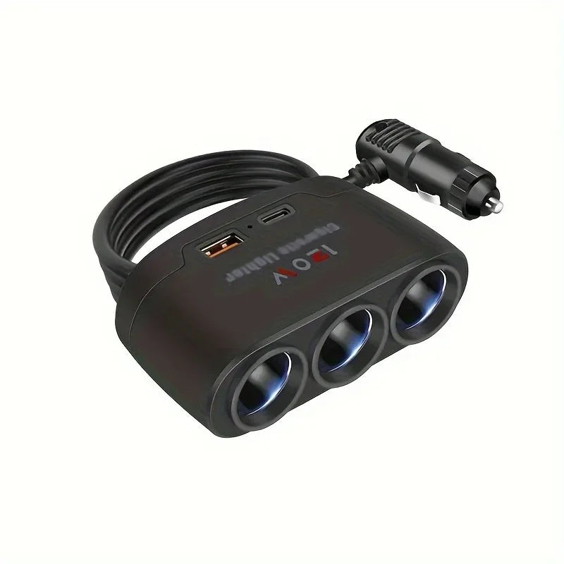 USB-KFZ-Ladegerät 120W, 4-in-1