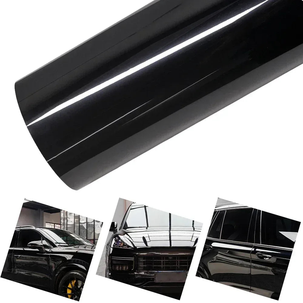 Ultra Gloss PET Piano Black Vinyl Wrap Folie – SwissGlanzGarage Autopflege Schweiz