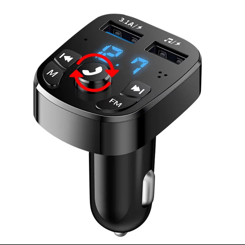 Bluetooth 5.0 FM-Transmitter USB-C Ladegeraet –