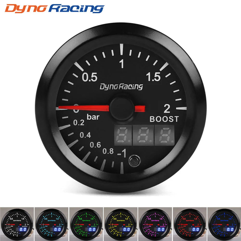Dynoracing 52mm 7 Farben LED Dual Display
