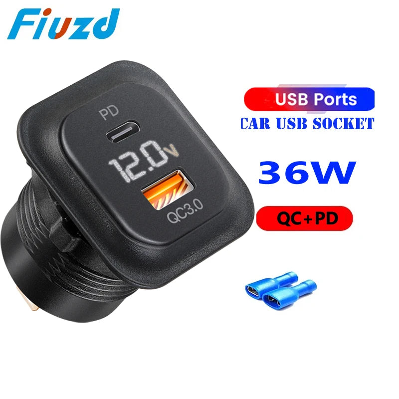 Auto Ladegerät Socket PD3.0 & QC3.0