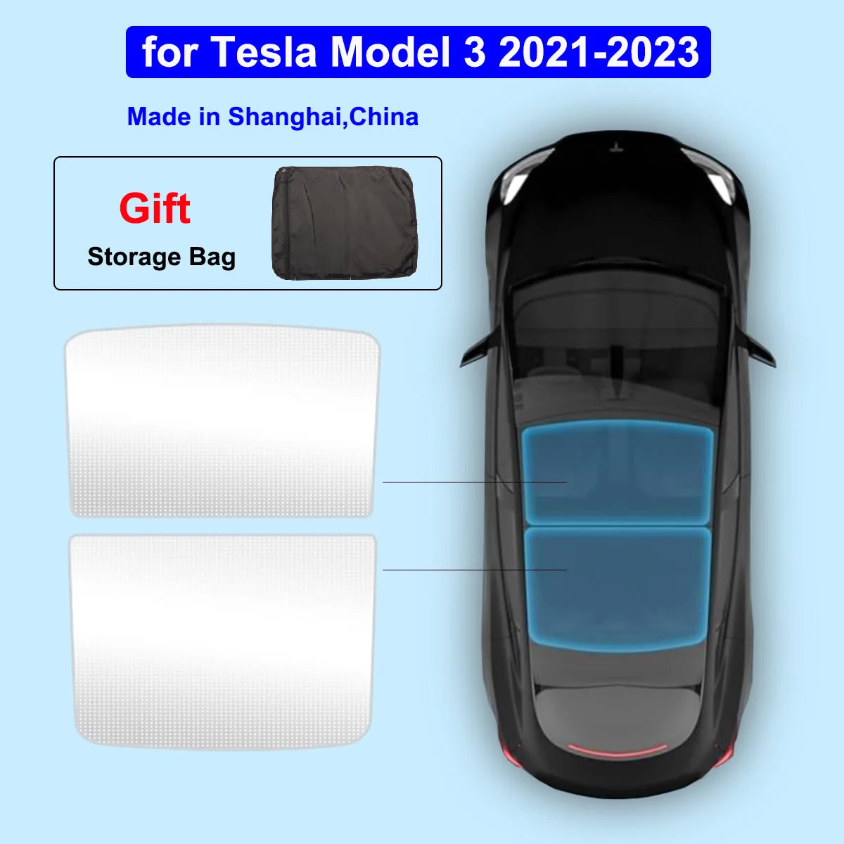 Sonnenblende für Tesla Model 3 Y 2020-2026