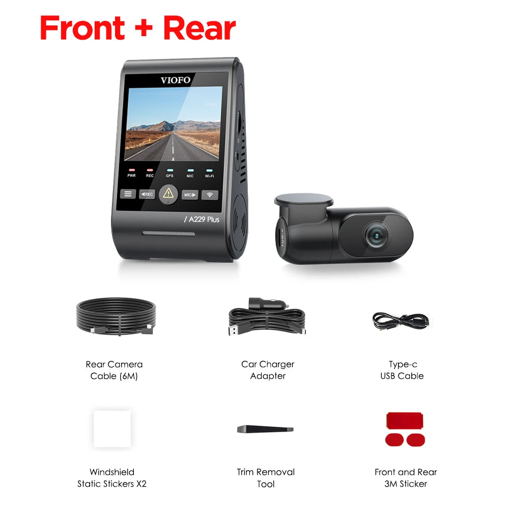 VIOFO A229 Plus Dashcam 2K HDR mit GPS