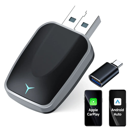 2in1 CarPlay/Android Auto Adapter – mit kabellosem Laden – SwissGlanzGarage Autopflege Schweiz