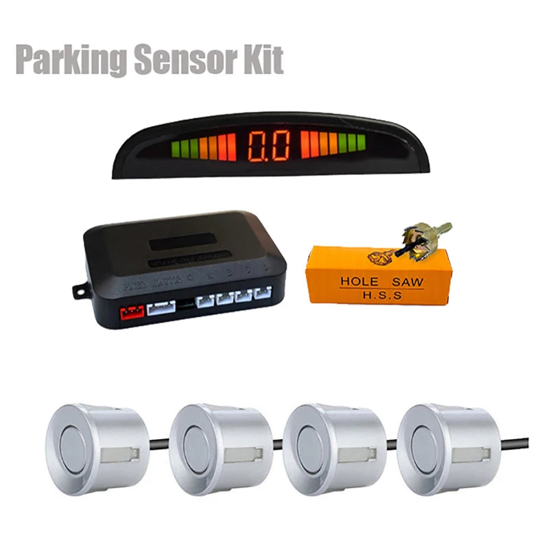 LED Parksensor Set mit 4 Radar Sensoren