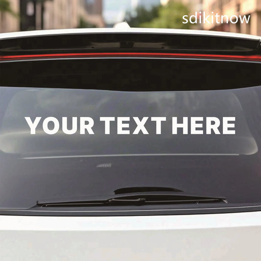 Auto-Aufkleber mit individuellem Text – SwissGlanzGarage Autopflege Schweiz