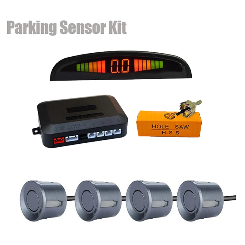 LED Parksensor Set mit 4 Radar Sensoren