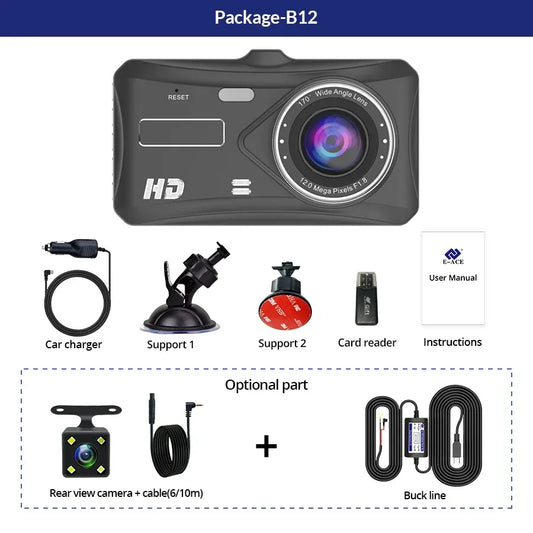 Dashcam 24H Touch Night Vision FULL HD 1080P – SwissGlanzGarage Autopflege Schweiz