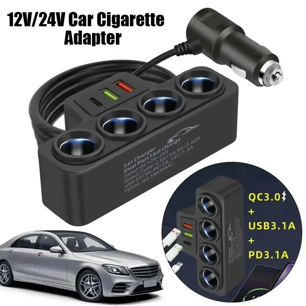12V/24V Auto Zigarettenanzünder Adapter – SwissGlanzGarage Autopflege Schweiz