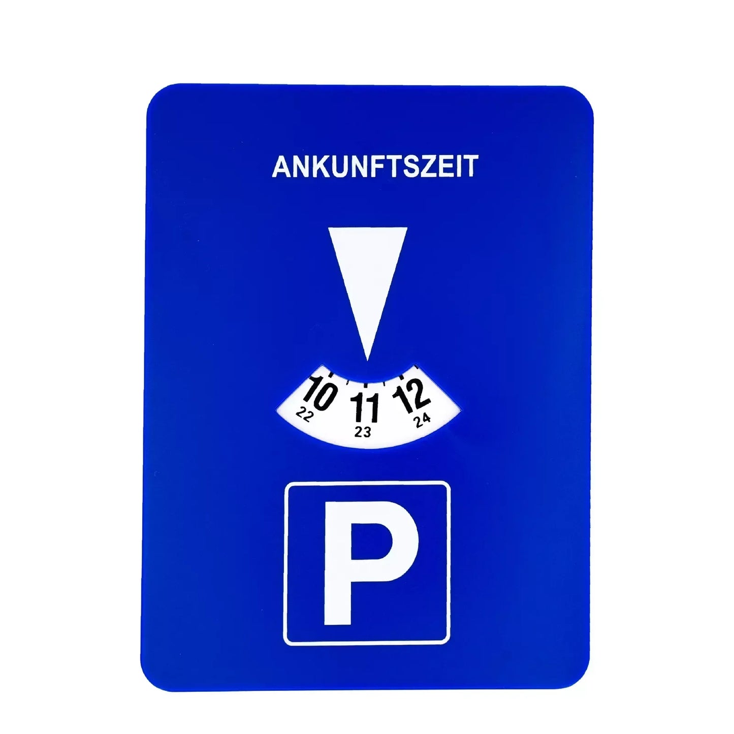 Digitale Parkuhr blau