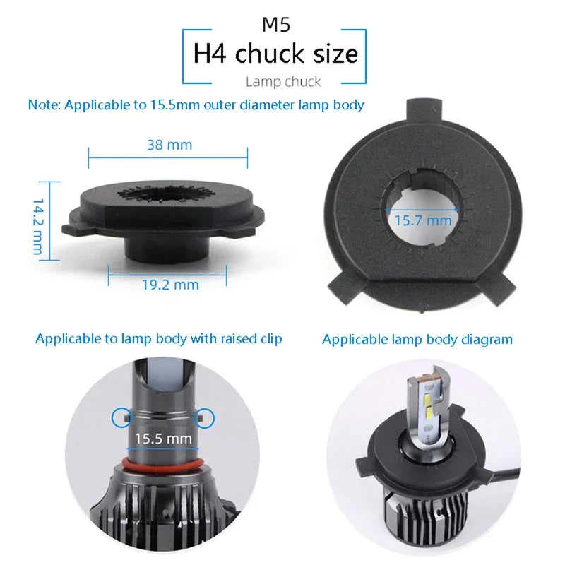LED Scheinwerfer-Halter H1 H4 H7 H11 9005 9006