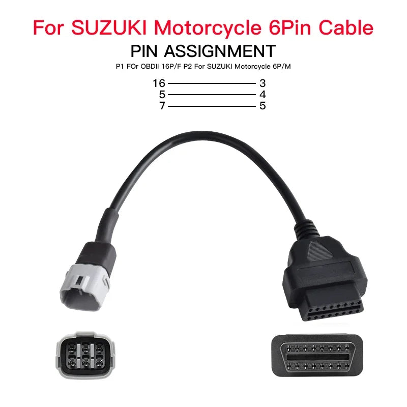 OBD2-Stecker für Honda 6Pin Motorrad