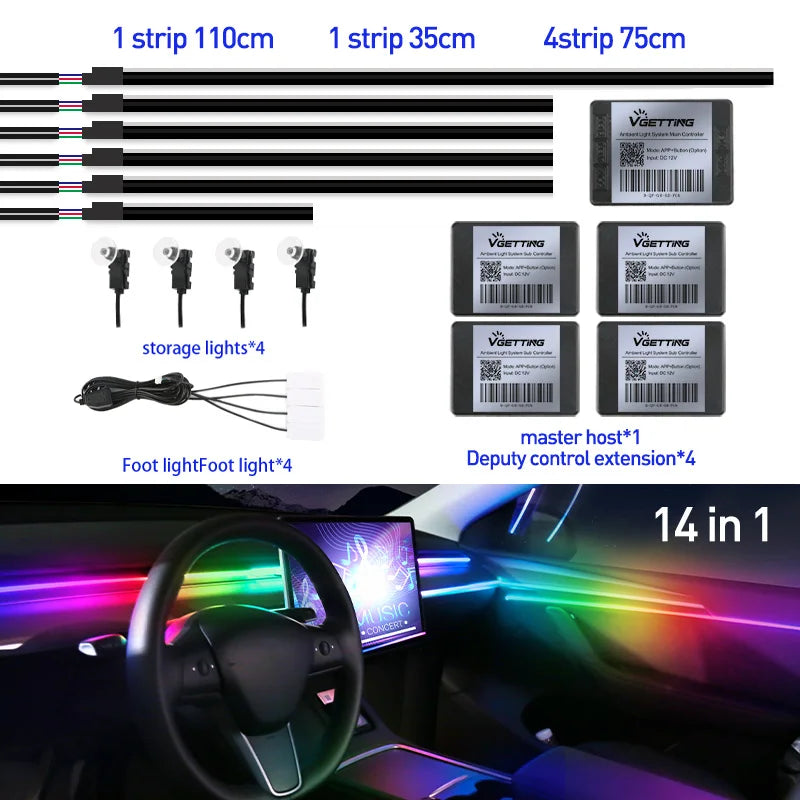 Full Color Streamer LED Innenraumbeleuchtung