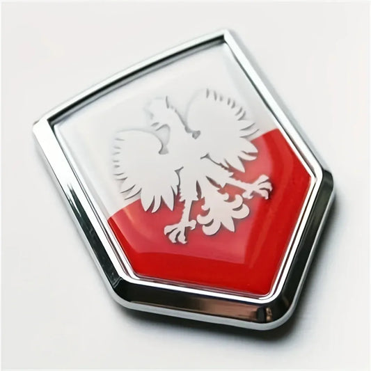 Polnische Flagge Auto-Aufkleber Wappen Emblem – SwissGlanzGarage Autopflege Schweiz