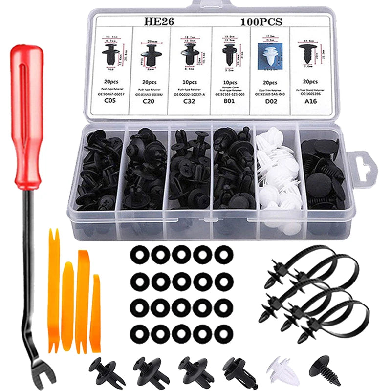 Auto-Plastik-Retainer Clips Set