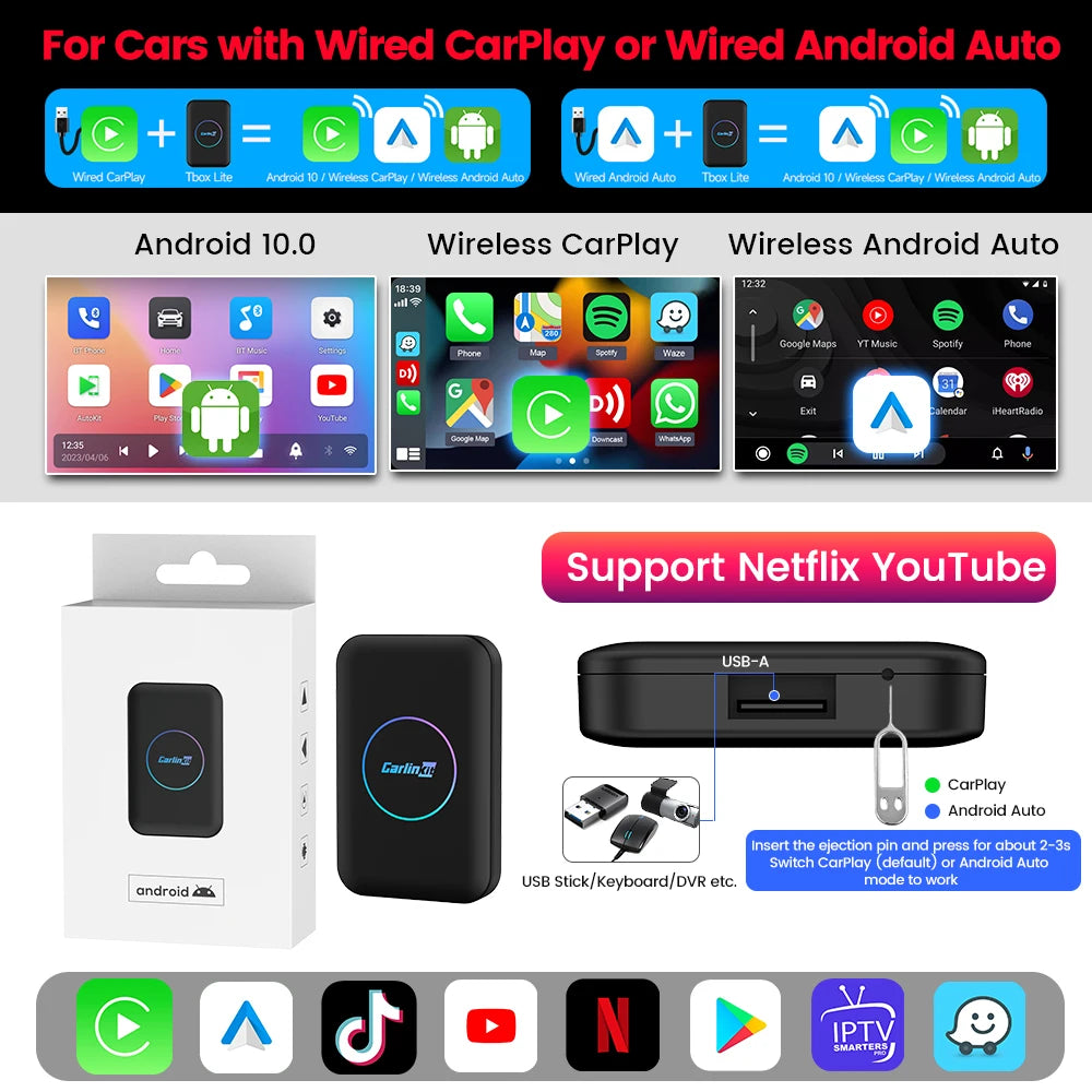 2026 CarlinKit LITE S Android TV Box