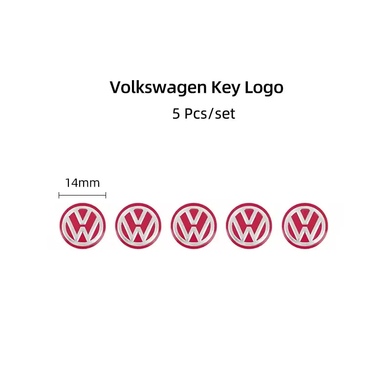 Aluminium-Logo-Aufkleber Set 5/14mm