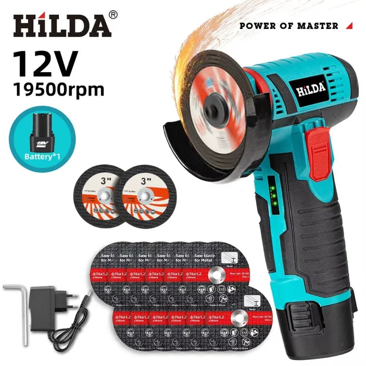 HILDA Mini-Trennschleifer 12V