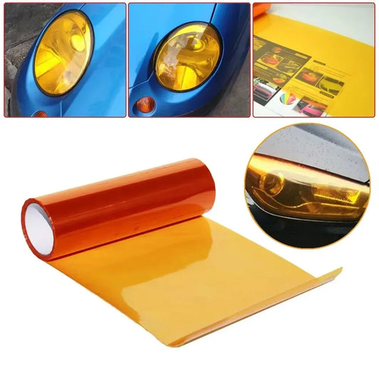Amber Orange Lichtfolie 30x60cm – SwissGlanzGarage Autopflege Schweiz