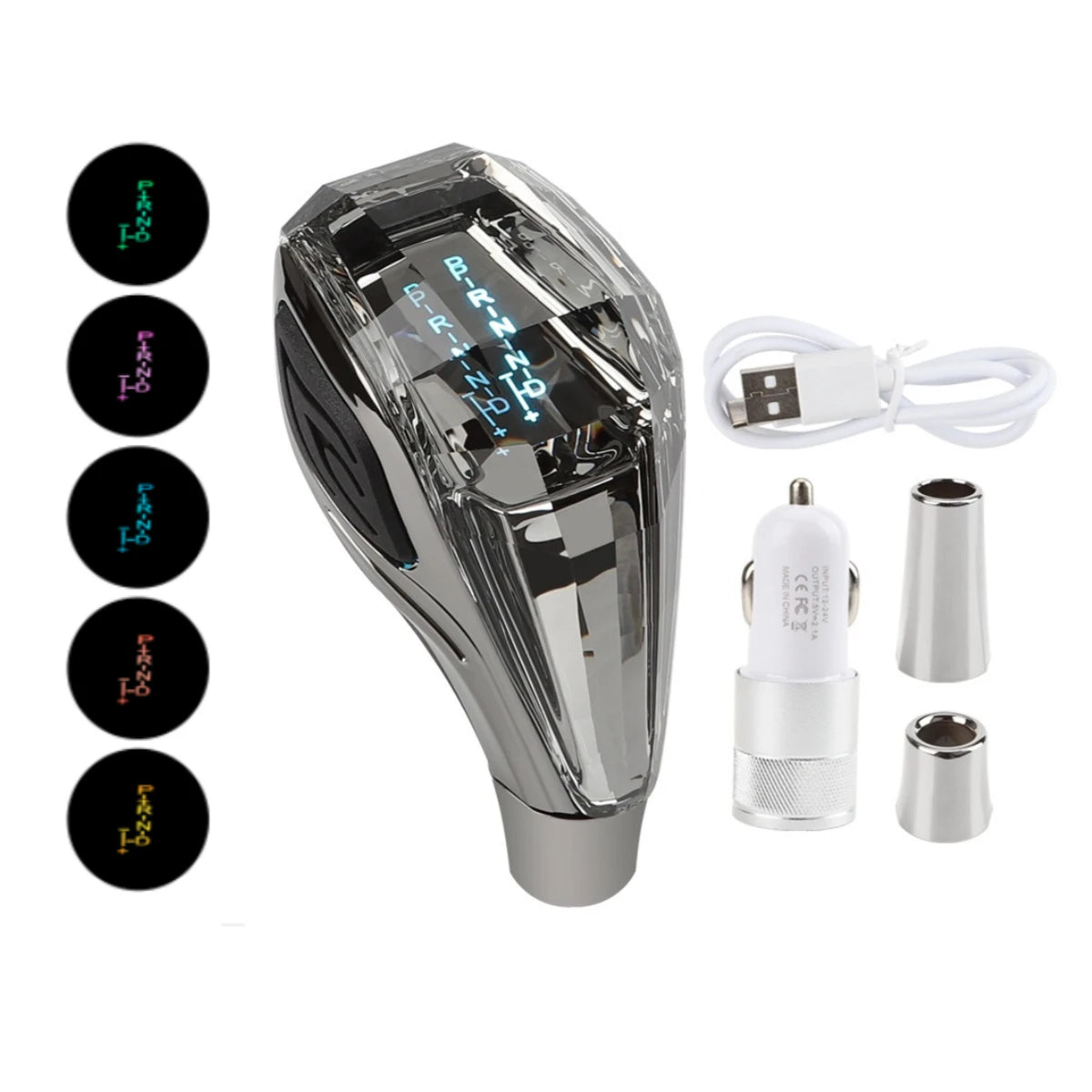 Kristall LED Schaltknauf mit RGB-Beleuchtung