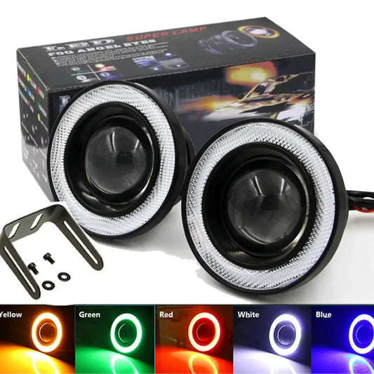 2.5 Zoll Angel Eyes Halo Ring 12V Auto LED – SwissGlanzGarage Autopflege Schweiz