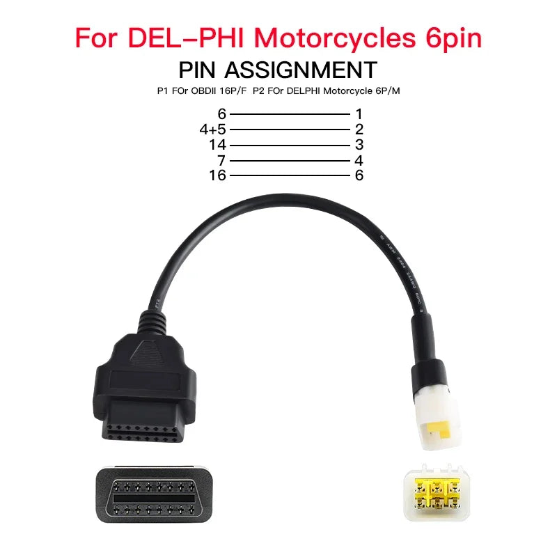 OBD2-Stecker für Honda 6Pin Motorrad