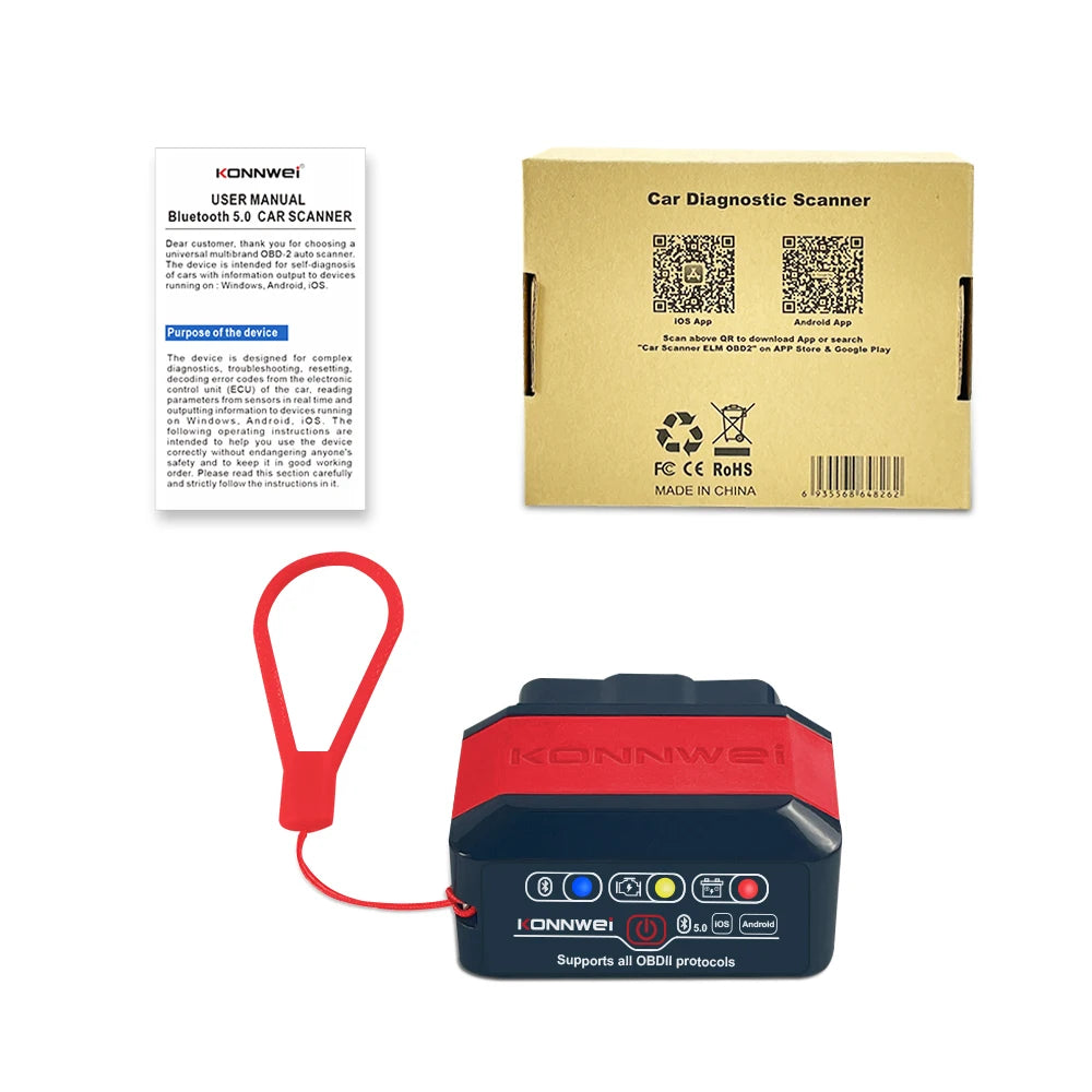 KONNWEI KW905 OBD2 Scanner Bluetooth 5.0