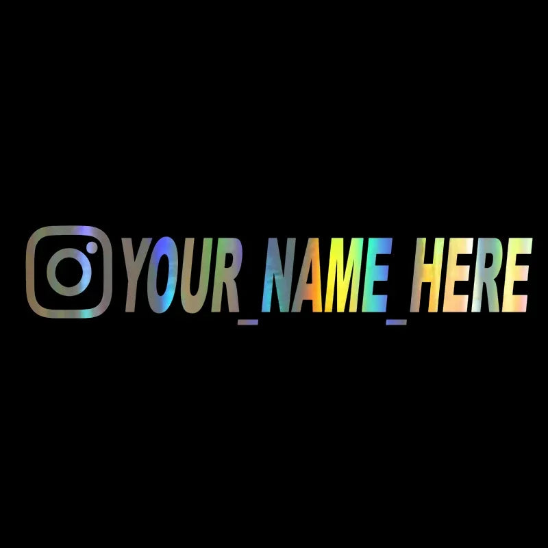 Personalisierte Instagram Auto-Aufkleber