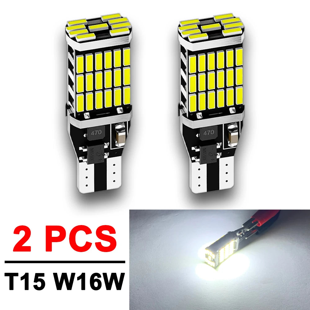 8er Set T15 W16W LED Birnen 12V 24V 6500K