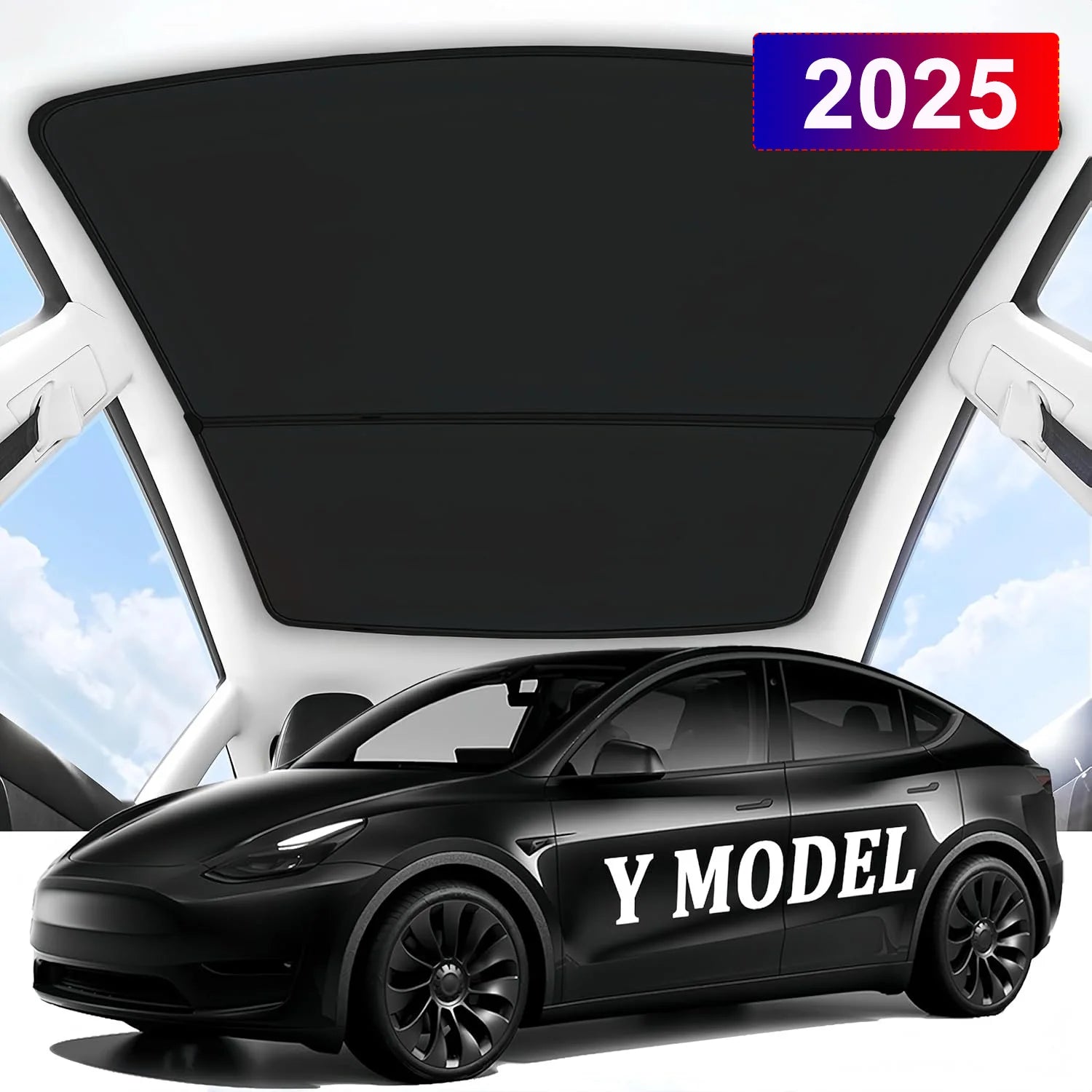 Auto-Sonnenschutz Set für Tesla Model Y
