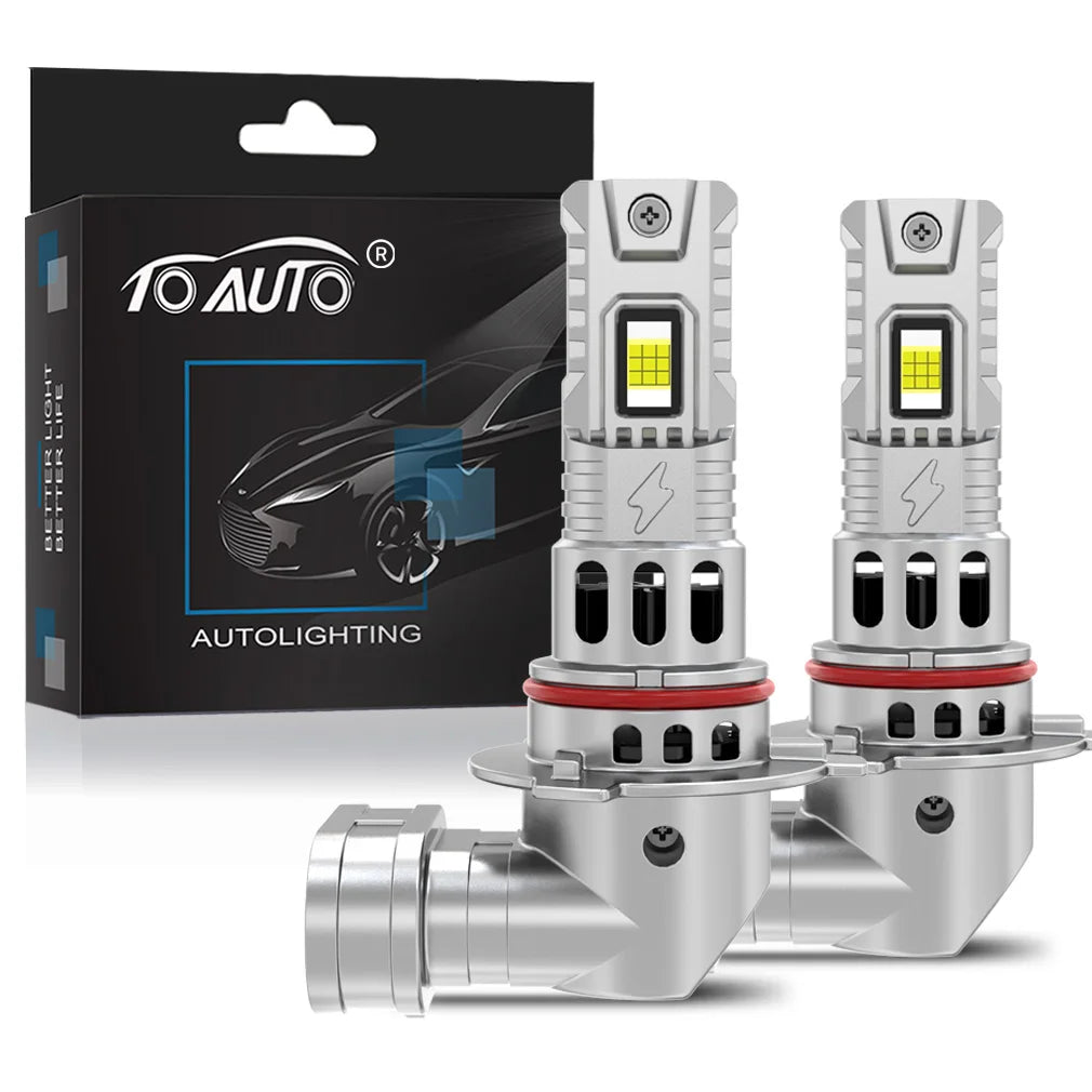 TOAUTO H4 LED Scheinwerfer 100W