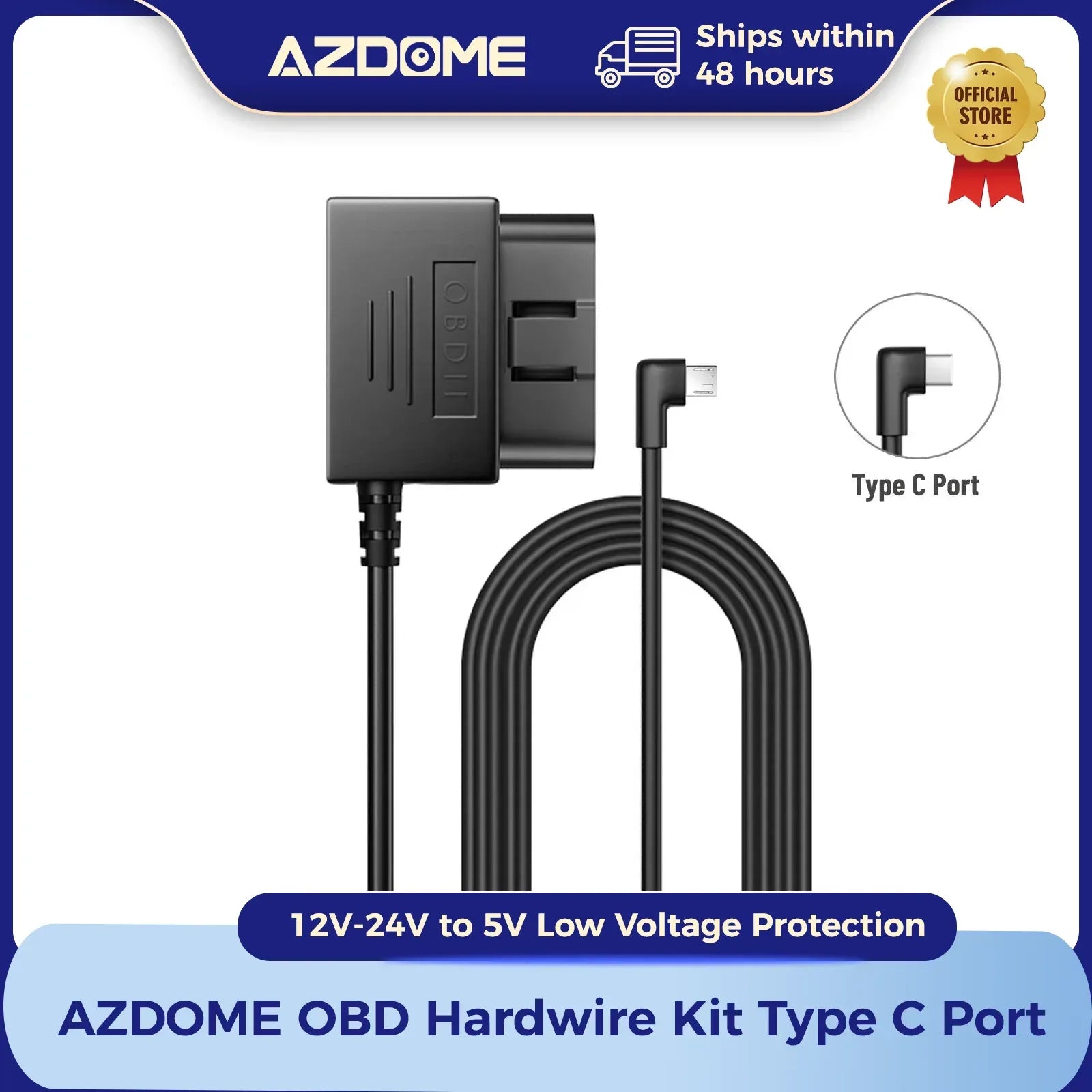 AZDOME OBD Hardwire Kit Type C – SwissGlanzGarage Autopflege Schweiz