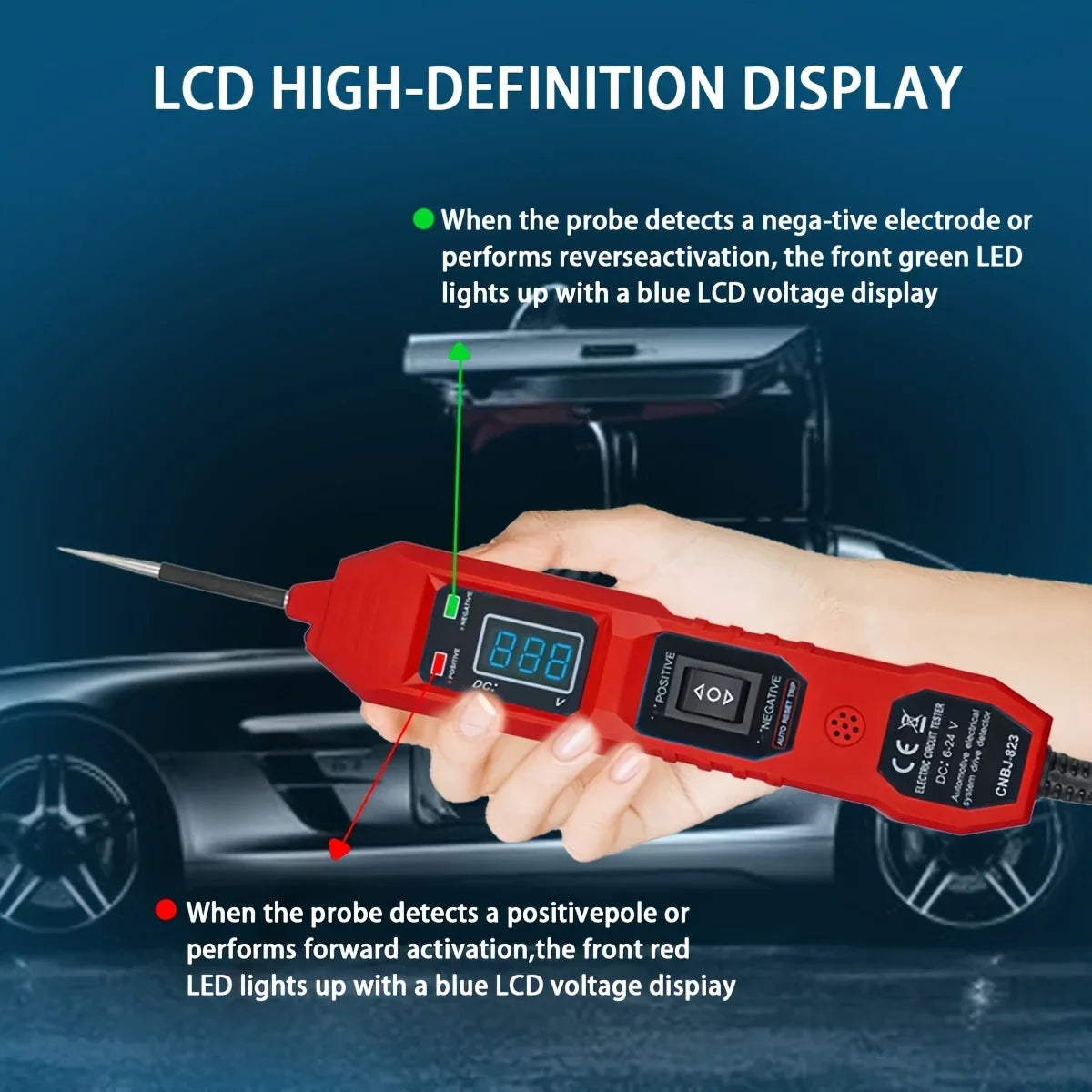 Smart Auto Circuit Tester 823 mit LED-Spannungsanzeige