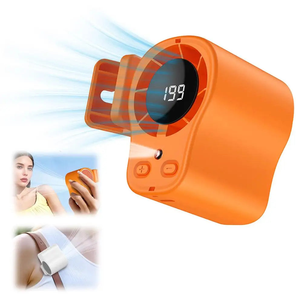 USB Aufladbarer Mini Clip Ventilator mit LED