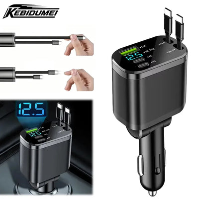 66W Dual USB Auto-Ladegerät – als Rollo – SwissGlanzGarage Autopflege Schweiz