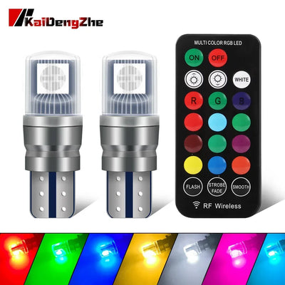 RGB T10 W5W LED Auto-Lampe Set – SwissGlanzGarage Autopflege Schweiz