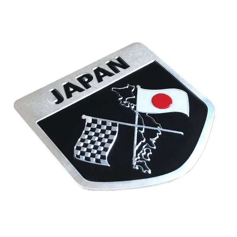Japan Flaggen Emblem Metall-Abzeichen