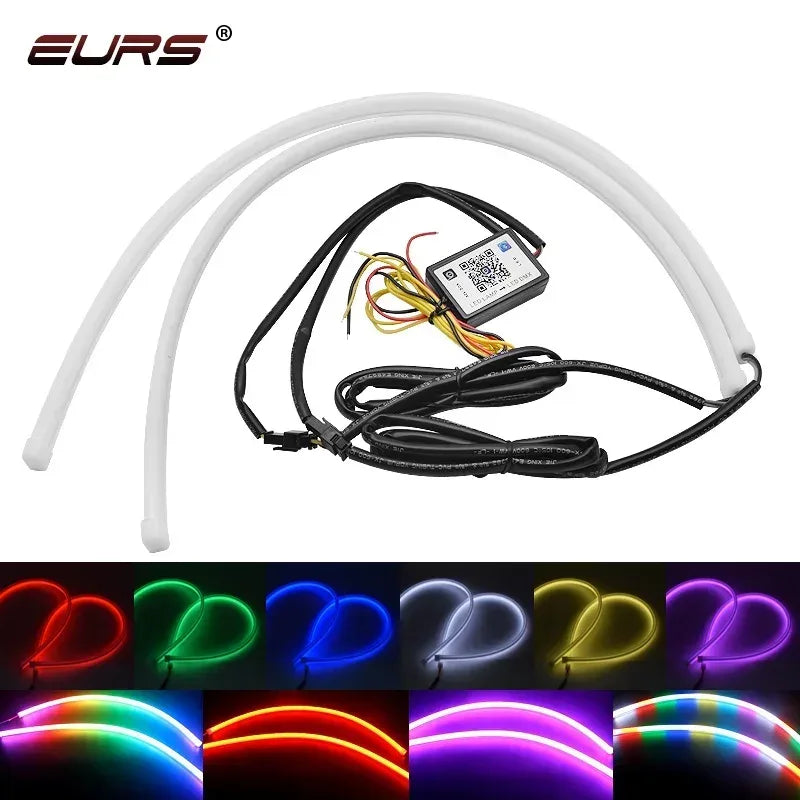 RGB LED Scheinwerfer Streifen Set – SwissGlanzGarage Autopflege Schweiz
