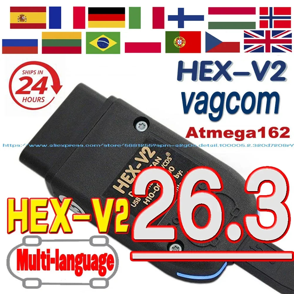 VAG COM HEX-V2 OBD2-Diagnosegerät – SwissGlanzGarage Autopflege Schweiz