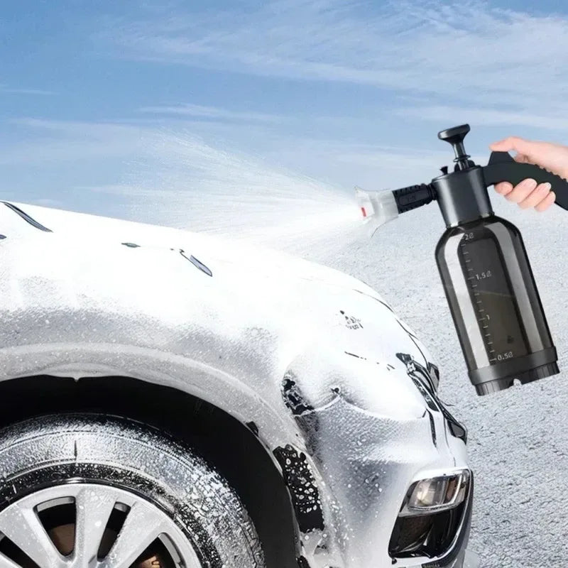 Pneumatische Schaum-Sprühflasche 2L – SwissGlanzGarage Autopflege Schweiz