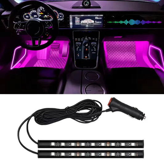 2 in 1 LED Ambiente-Beleuchtung für Auto