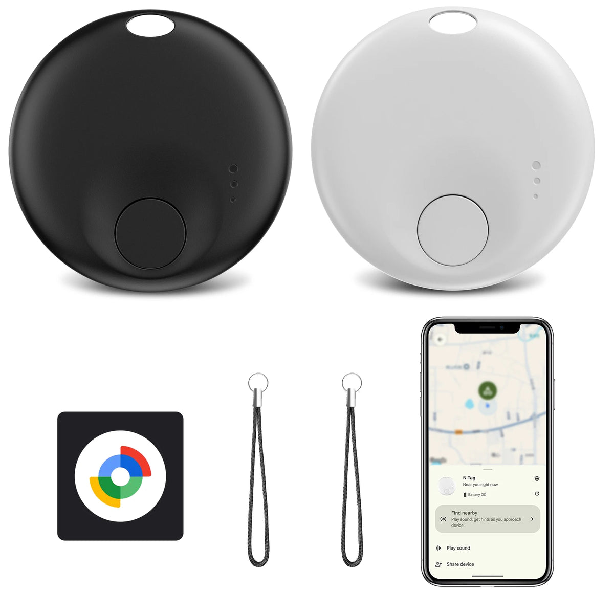 Android Smart Tags Bluetooth Tracker 2er Set