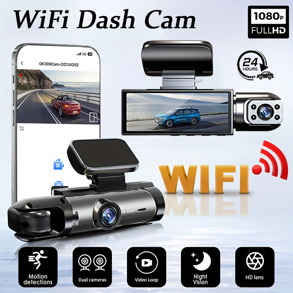 1080P WIFI Dual Kamera Dash Cam