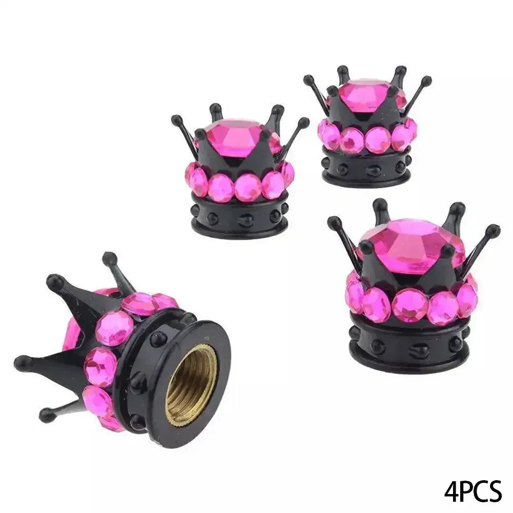 Ventilkappen Krone Bling Diamant-Design