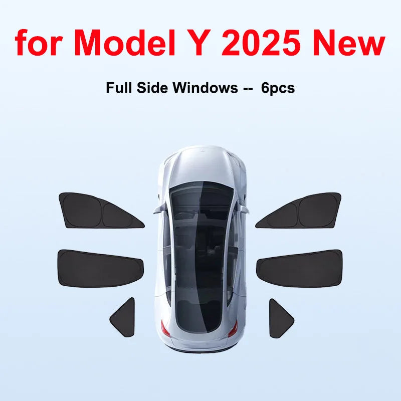 Auto-Sonnenschutz Set für Tesla Model Y