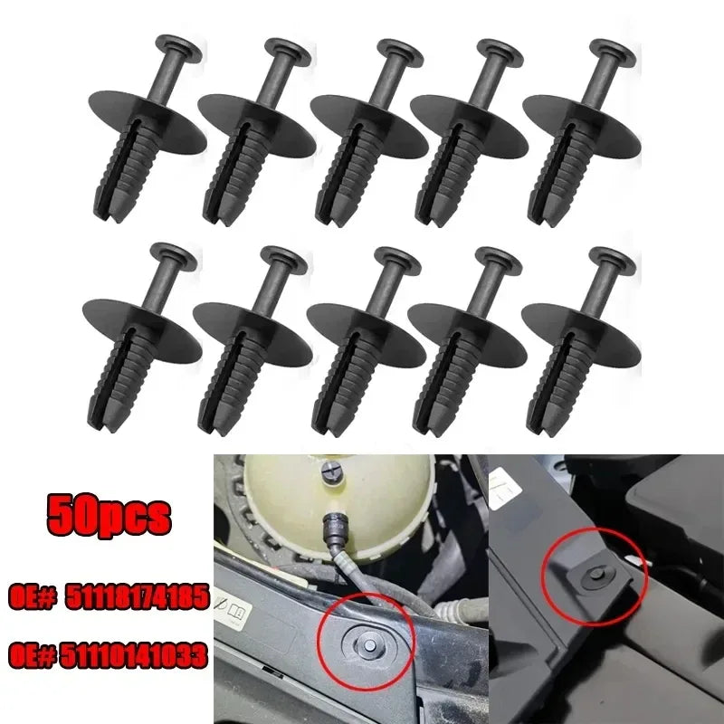 50x BMW Befestigungs-Clips – SwissGlanzGarage Autopflege Schweiz