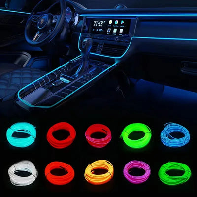 Auto-Innenraum LED Dekorationslampe 5M – SwissGlanzGarage Autopflege Schweiz