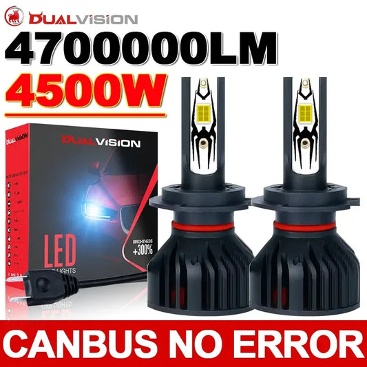 Dualvision 4500W H1 H4 H7 LED Scheinwerfer – SwissGlanzGarage Autopflege Schweiz