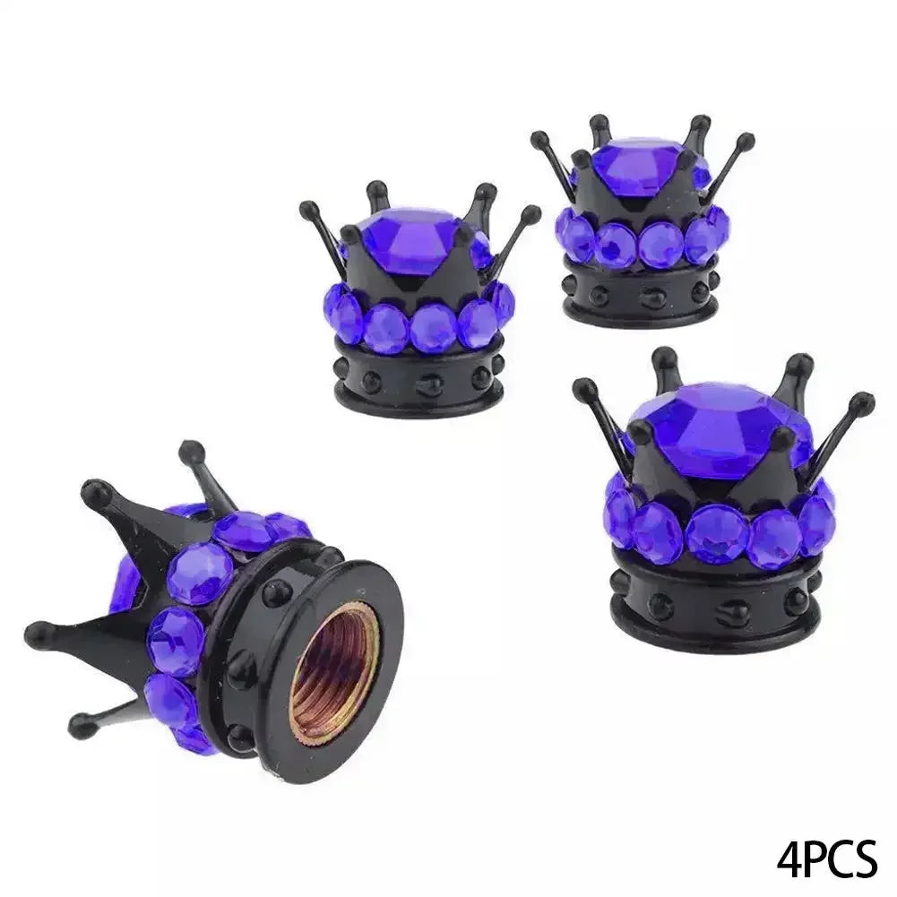 Ventilkappen Krone Bling Diamant-Design