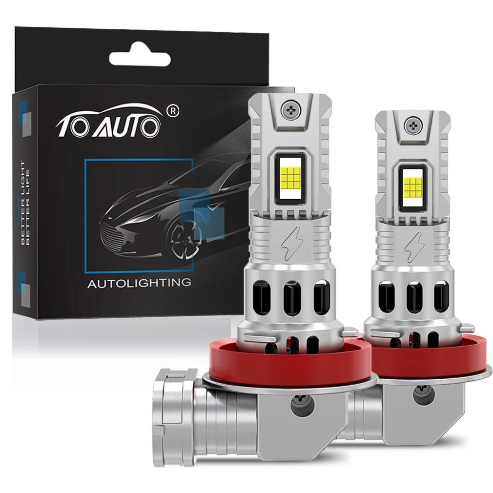 TOAUTO H4 LED Scheinwerfer 100W